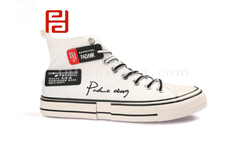 福連升20春運(yùn)動系帶高幫板鞋男款休閑鞋圖片