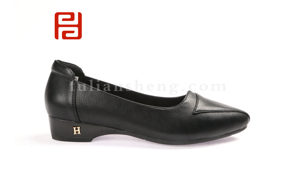 福連升休閑商務(wù)女鞋防水布鞋坡跟軟底工裝鞋20春圖片