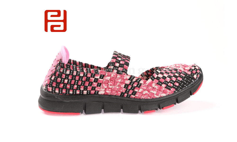 福連升休閑女鞋 編織洞洞鞋清爽透氣涼鞋圖片