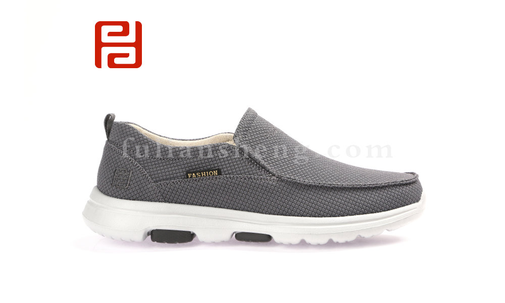 福連升春款男士透氣輕便防滑單鞋老北京布鞋一腳蹬圖片