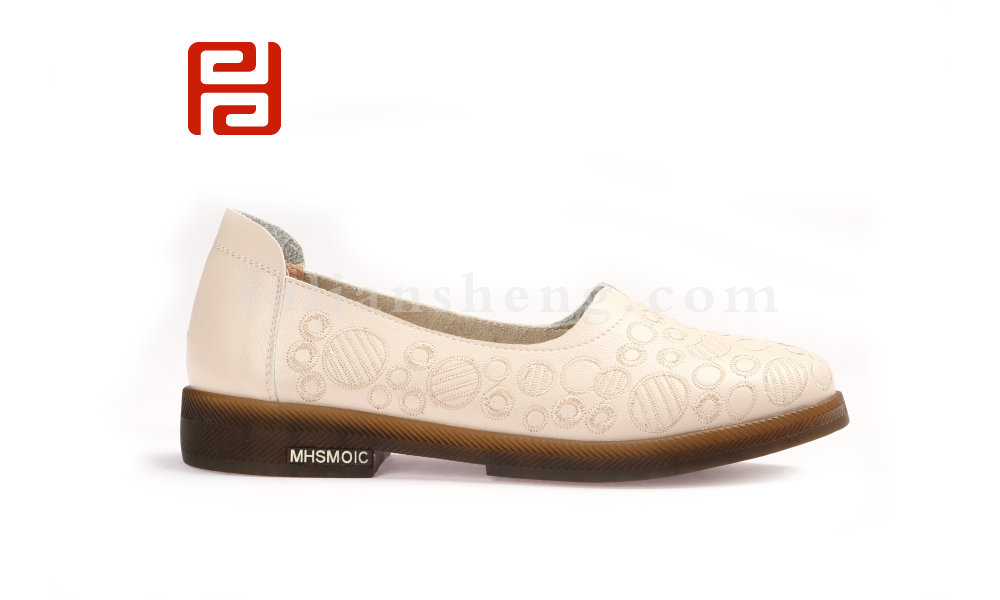 福連升單鞋女平底媽媽孕婦鞋牛筋軟底一腳蹬休閑女鞋圖片