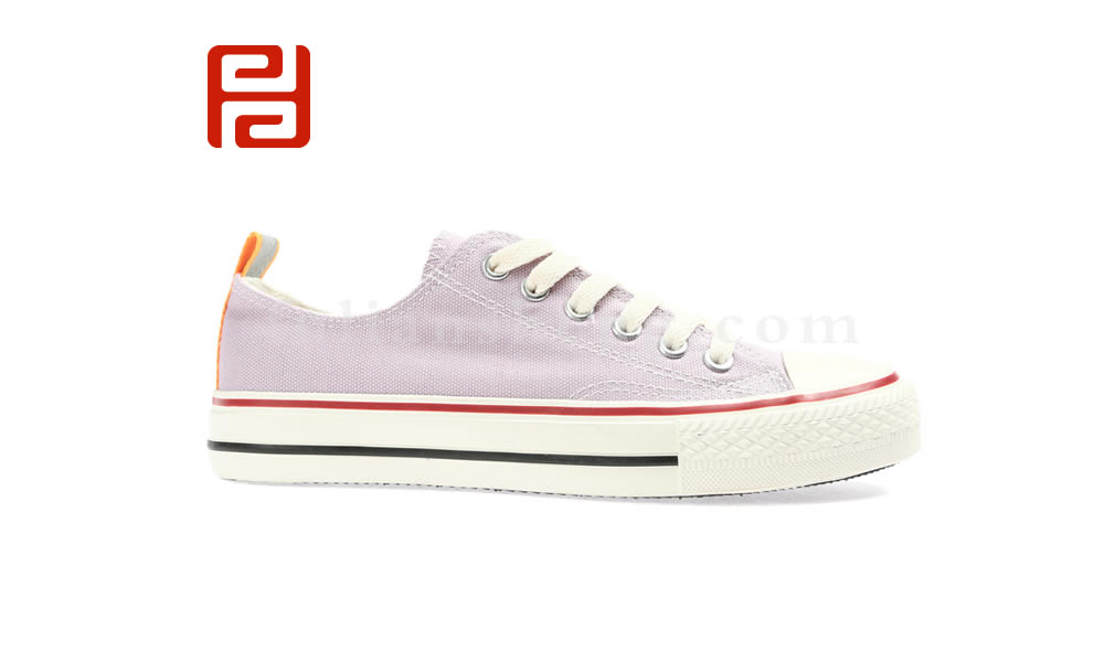 福連升帆布鞋小白鞋女夏季新款休閑鞋 舒適透氣板鞋圖片