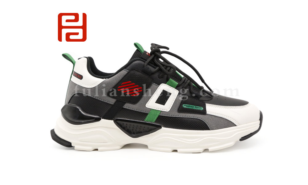 福連升2020冬季新款男輕彈防滑撞色老爹鞋休閑運(yùn)動鞋圖片