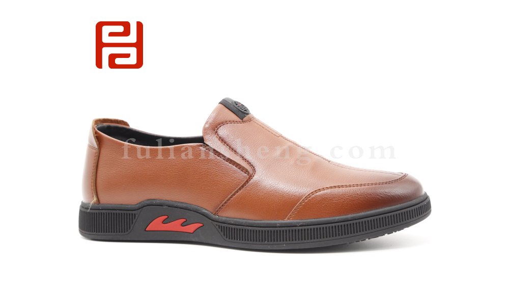 福連升2020冬季新款男一腳蹬保暖商務休閑鞋圖片