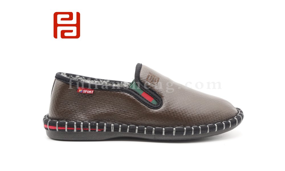 福連升2020冬季新款輕便男保暖中國(guó)風(fēng)一腳蹬休閑鞋圖片