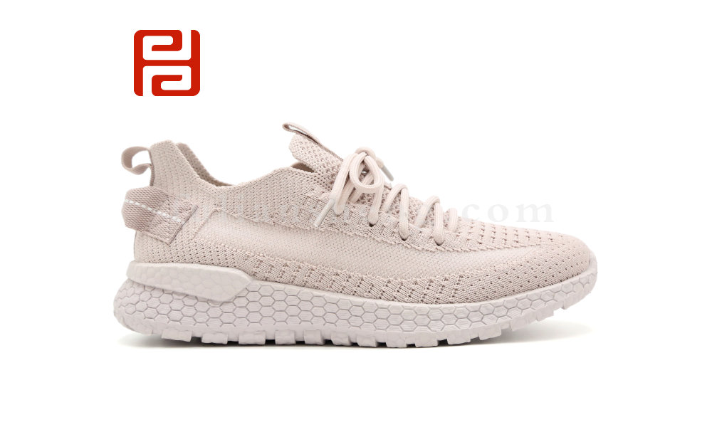 福連升秋季休閑運(yùn)動漫步鞋女鞋高彈飛織面料爆米花鞋底