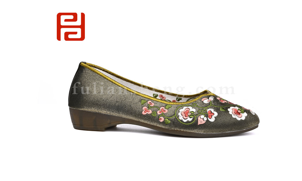 福連升春季女鞋漢唐風(fēng)韻漢舞鞋中國風(fēng)老北京布鞋