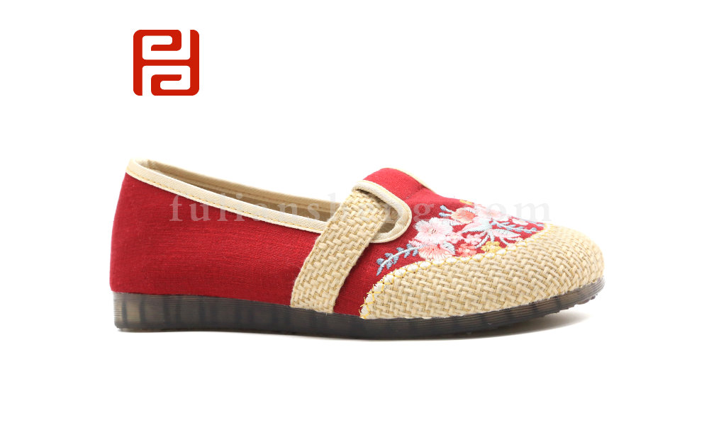 福連升夏季女鞋漢唐風(fēng)韻北京布鞋中國(guó)風(fēng)尚休閑鞋