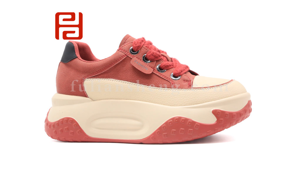 福連升春秋新款單鞋厚底女鞋時(shí)尚休閑松糕鞋子