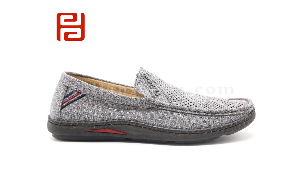 福連升夏季休閑男鞋老北京牛筋軟底透氣布鞋平底開車鞋圖片