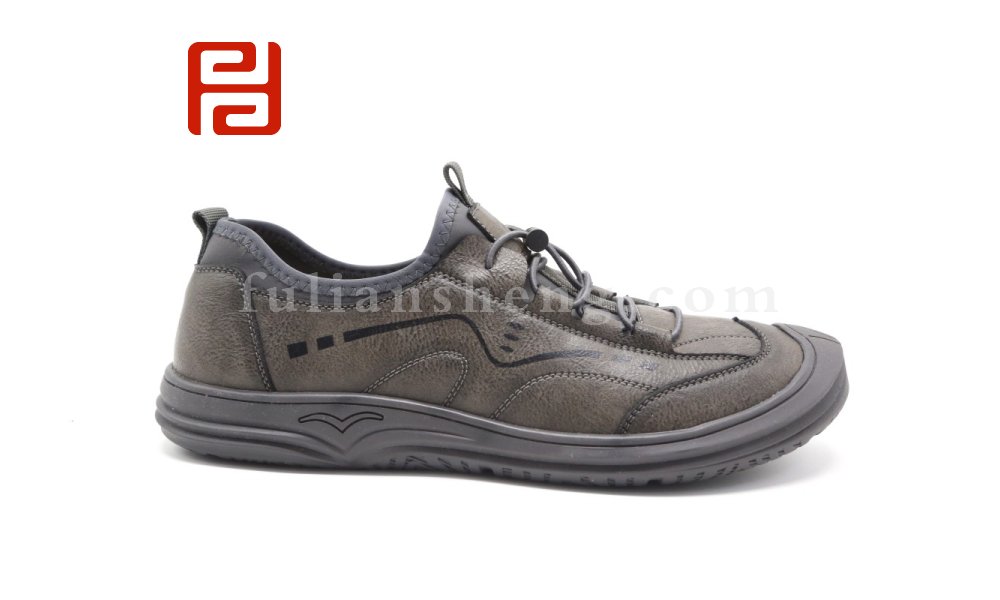 福連升2021秋季新款翻頭一腳蹬時(shí)尚休閑男鞋開(kāi)車鞋圖片