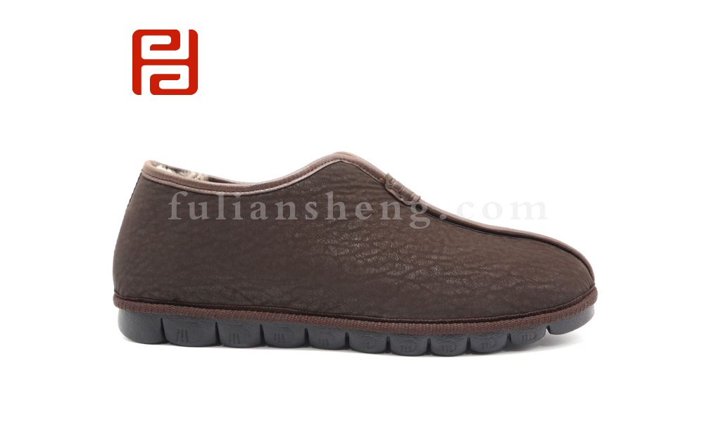 福連升老北京布鞋冬季保暖加絨傳統(tǒng)國風爸爸鞋一腳蹬棉鞋圖片