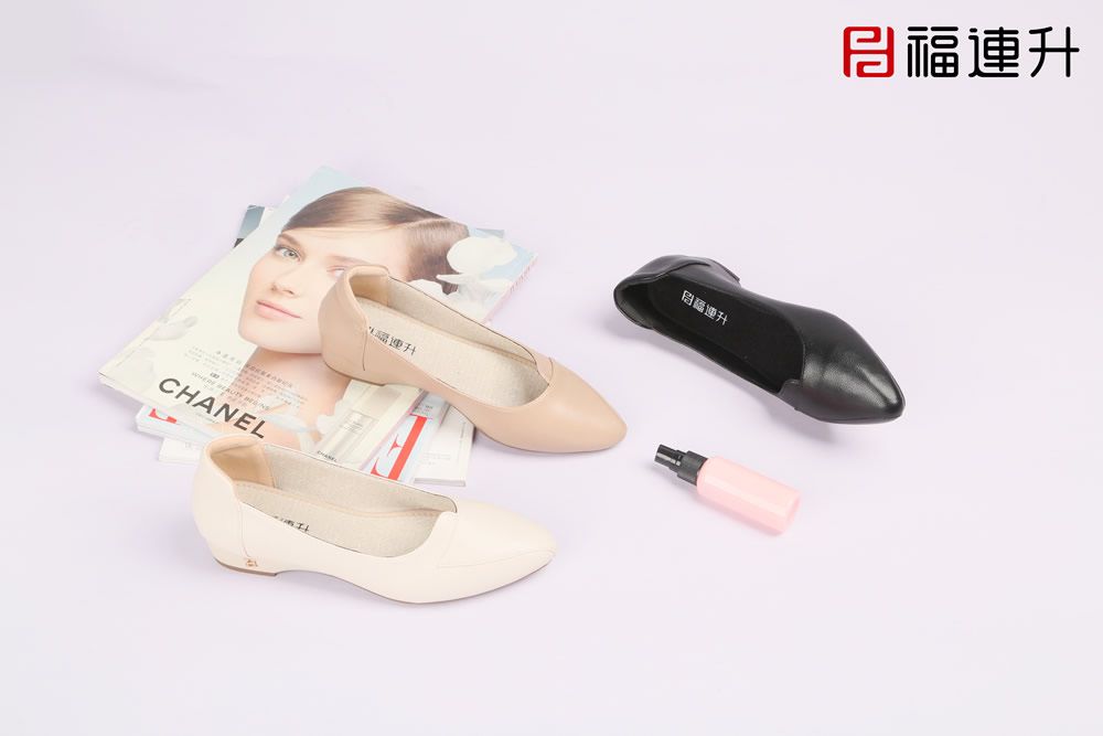 福連升休閑商務(wù)女鞋防水布鞋坡跟軟底工裝鞋20春(圖2)