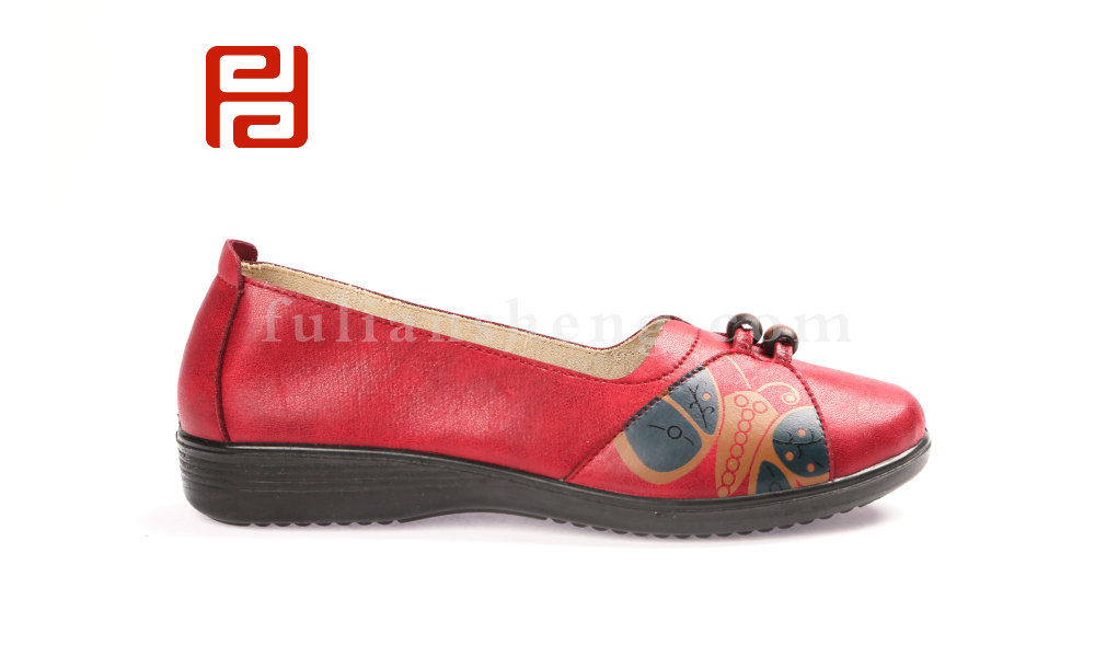 福連升2020春季軟底軟面休閑中老年媽媽鞋女士單鞋(圖2)