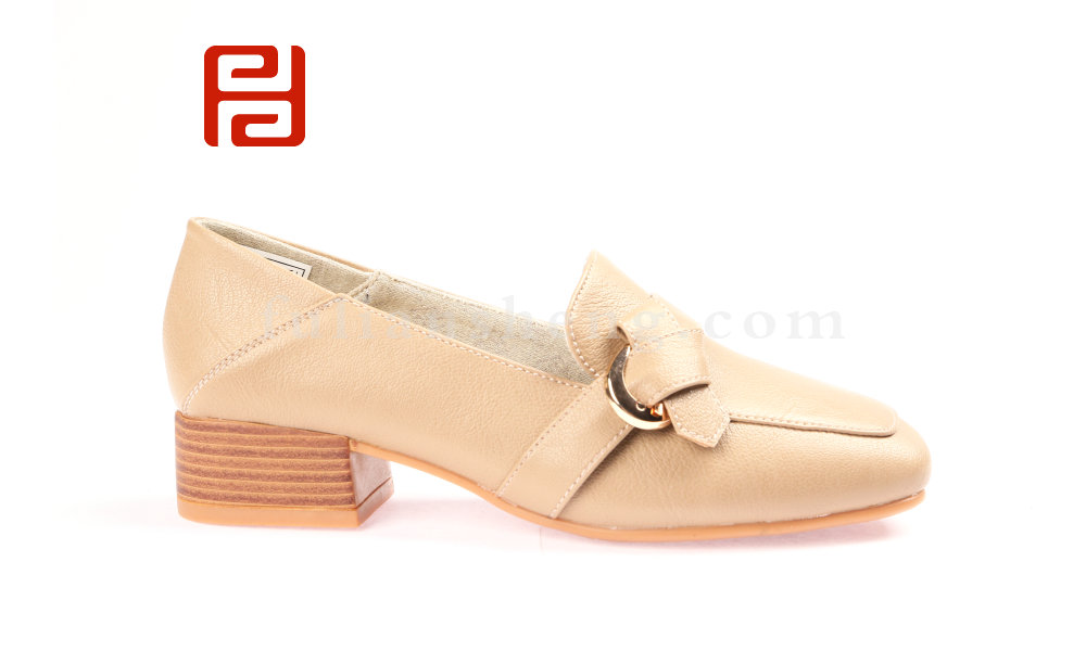 福連升時(shí)尚休閑光面女鞋淺口單鞋低跟休閑鞋(圖2)