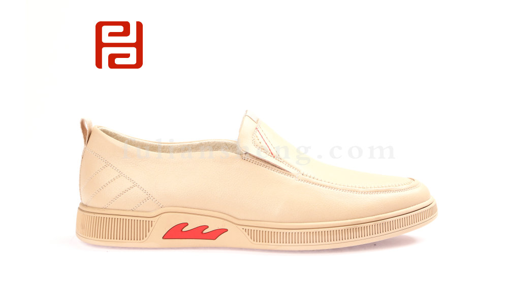 福連升春款商務休閑正裝男鞋單鞋 光面舒適休閑鞋老北京布鞋(圖2)