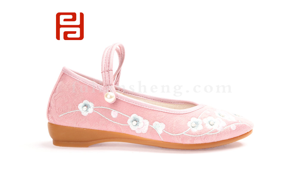 福連升暗香疏影民族風繡花鞋女鞋老北京布鞋(圖3)