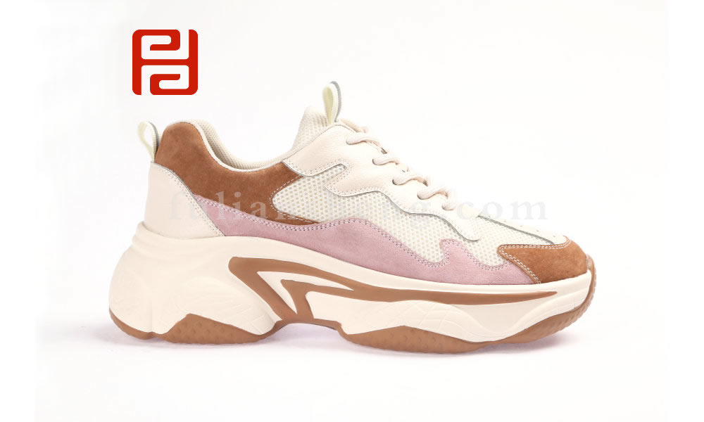 福連升2020春運(yùn)動(dòng)休閑厚底老爹鞋老北京布鞋女單鞋(圖2)