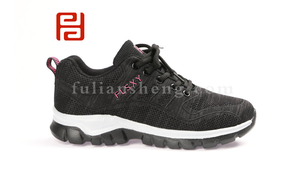 福連升春款女士輕便透氣飛織健步鞋運(yùn)動老北京布鞋(圖2)