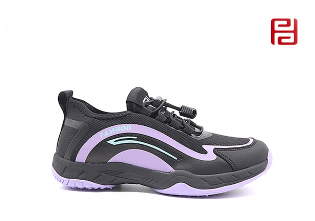 福連升春季新款網(wǎng)布透氣戶外漫步鞋旅游鞋拼色輕便女鞋