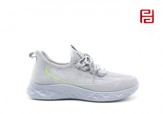 福連升夏季休閑運(yùn)動漫步鞋飛織透氣軟底舒適男鞋