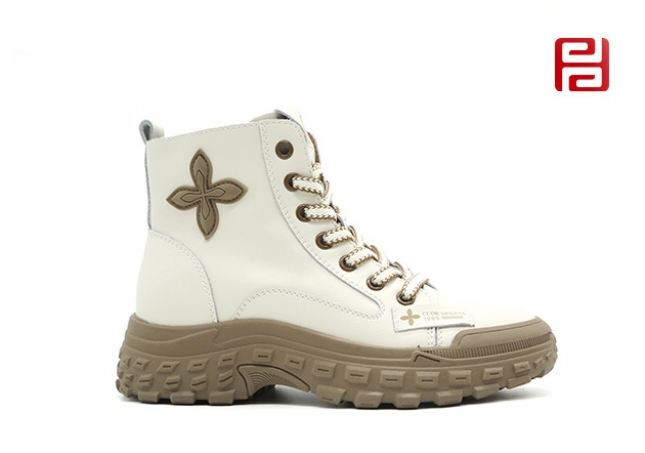 福連升冬季時(shí)尚榴蓮鞋增高厚底保暖舒適休閑女鞋