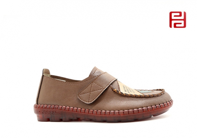 福連升春秋單鞋女鞋中老年舒適休閑手縫鞋