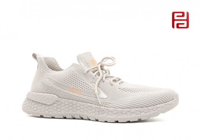 福連升夏季男鞋休閑運(yùn)動鞋透氣飛織爆米花底漫步鞋