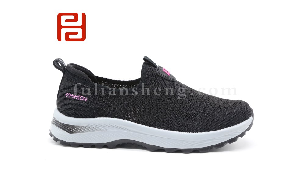 福連升春季休閑舒適運(yùn)動(dòng)鞋透氣軟底中老年散步女鞋