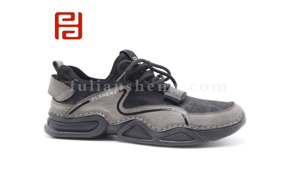 福連升春季新款休閑運(yùn)動(dòng)旅游鞋戶外漫步鞋拼色男鞋